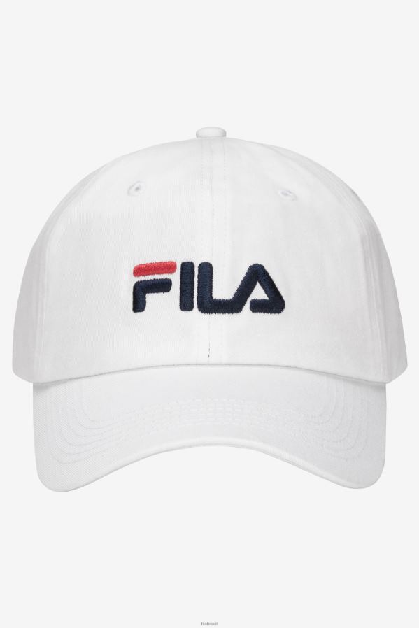 branco FILA boné branco com logo bordado da fila HXJFD993