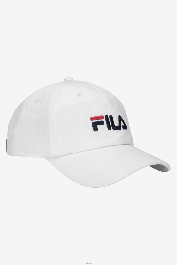 branco FILA boné branco com logo bordado da fila HXJFD993