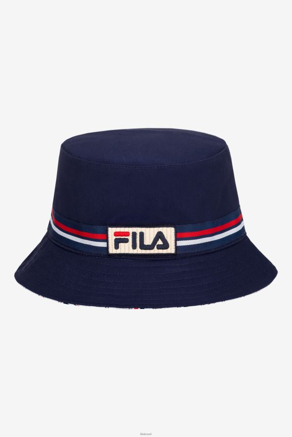 casaco de lã FILA chapéu bucket fila peacoat reversível HXJFD987