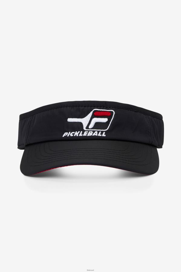 preto/vermelho FILA viseira fila pickleball preta/vermelha HXJFD1131