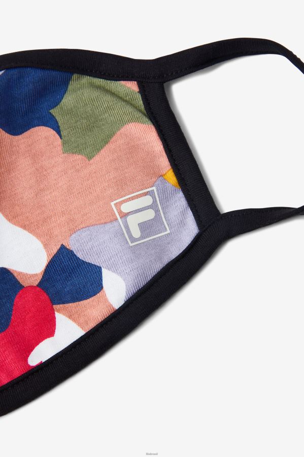 camuflagem arco-íris FILA máscara facial de tecido multicolor fila arco-íris camo fila HXJFD1041