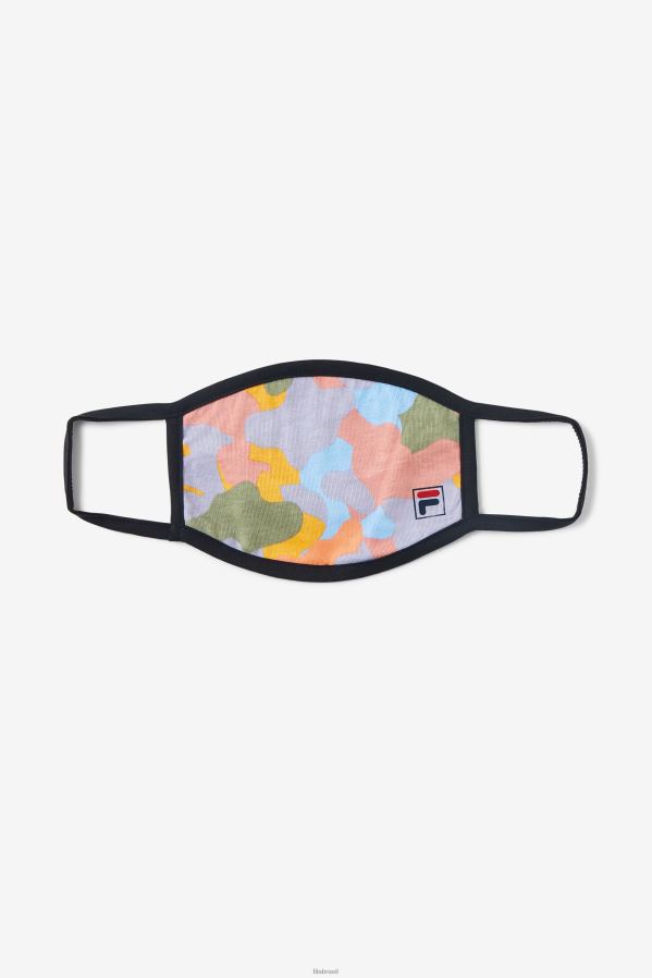 camuflagem leve multi FILA máscara facial fila light camo multi light multicolorida HXJFD1048