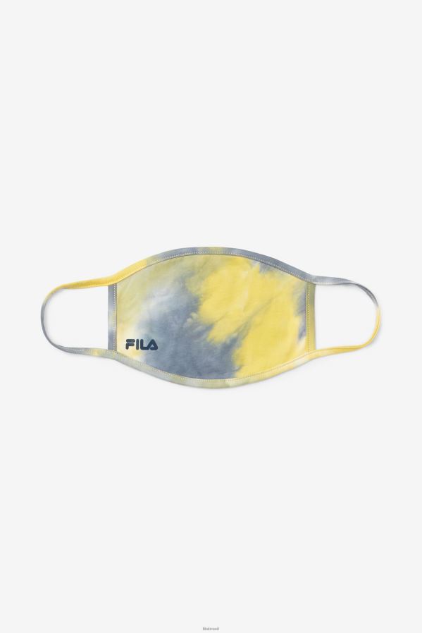 tie-dye amarelo FILA máscara facial tie dye amarela fila tie dye amarela HXJFD1052
