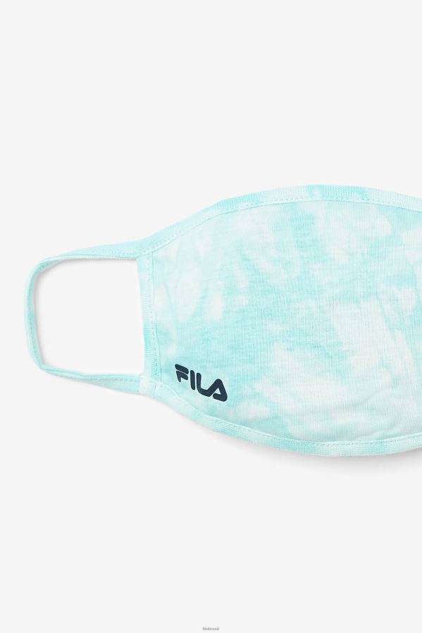 tie-dye azul água FILA máscara facial azul aqua tie dye fila HXJFD1038