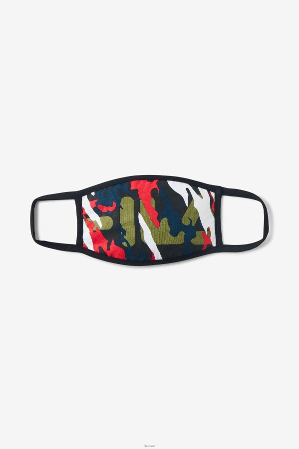 vermelho/verde/camuflado multi FILA máscara facial fila vermelha/verde/camuflada multicolorida camuflada HXJFD1042