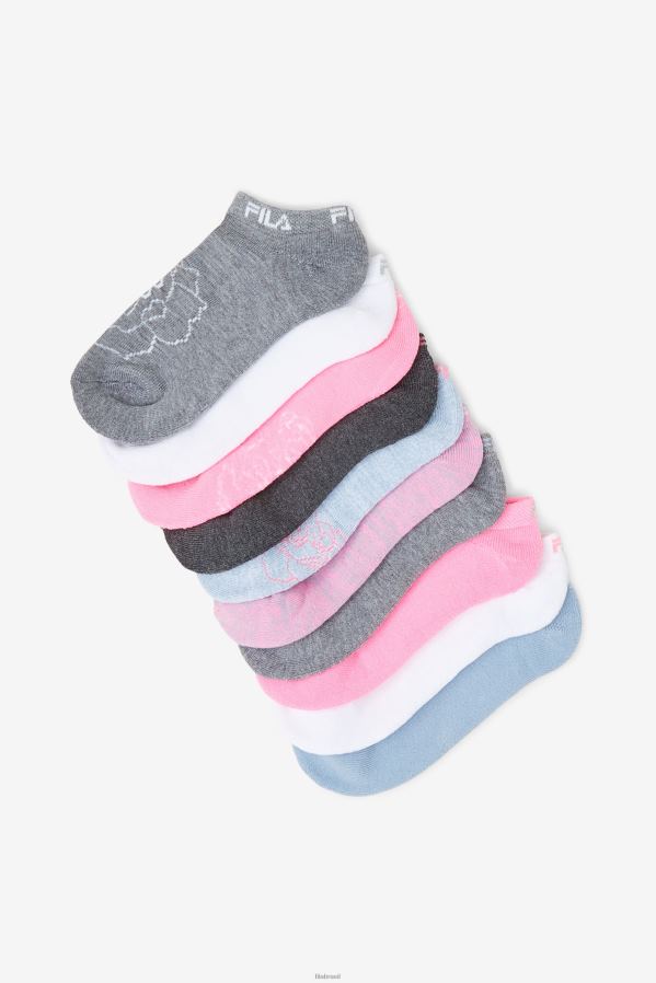 azul FILA meia floral no show feminina ltblue fila com 10 unidades HXJFD1067