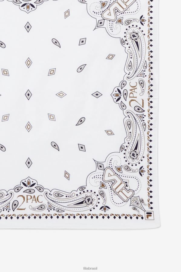 branco FILA bandana fila 2pac branca HXJFD961