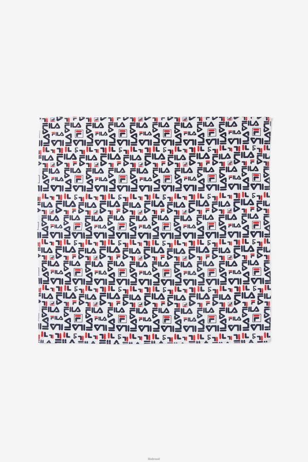 multi branco FILA repetindo logotipo bandana fila white multi HXJFD1034