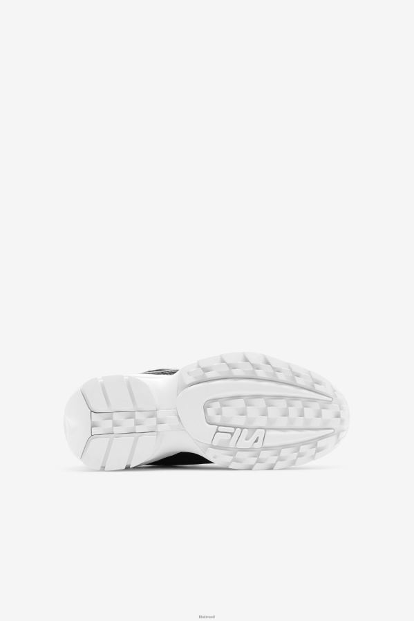 Preto branco FILA disruptor 2 exp fila preto e branco infantil HXJFD2058