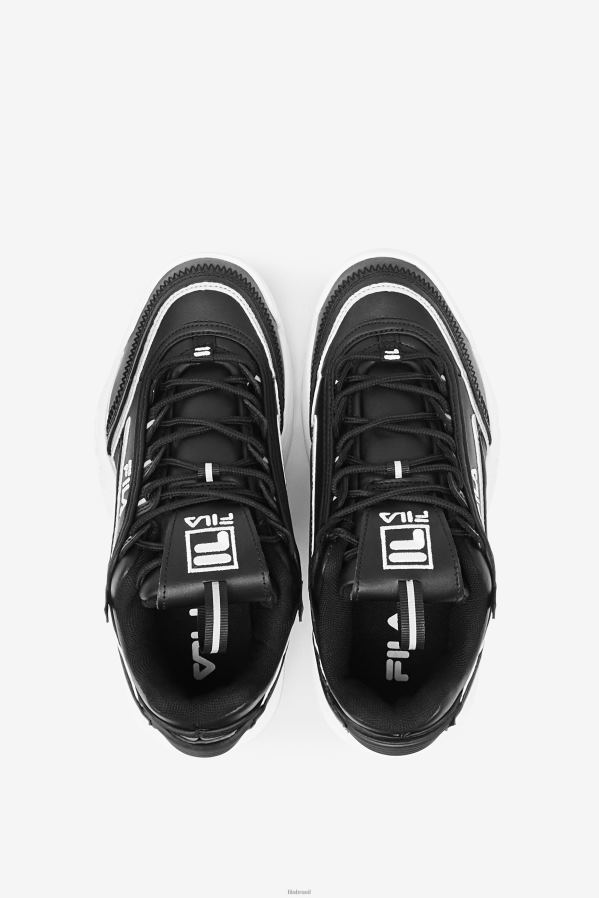 Preto branco FILA disruptor 2 exp fila preto e branco infantil HXJFD2058