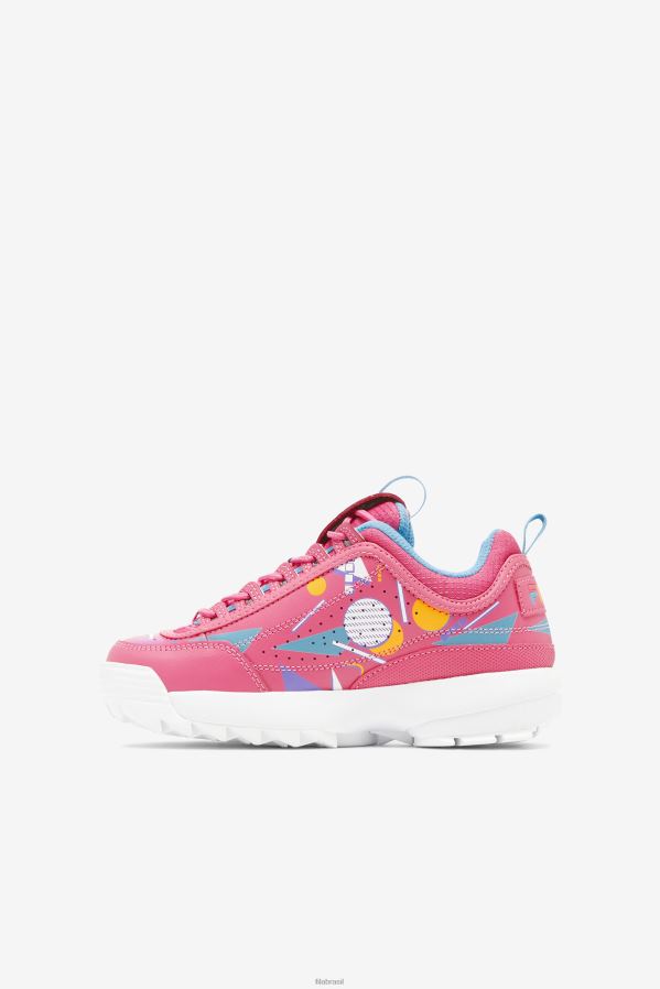 chiclete/azul/branco FILA disruptor 2 premium fila bubblegum infantil grande/azul/branco HXJFD2066