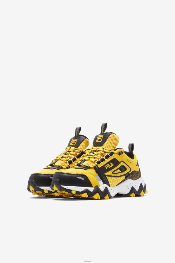 limão/preto/branco FILA fila limão/preto/branco grande infantil oakmont tr HXJFD2140