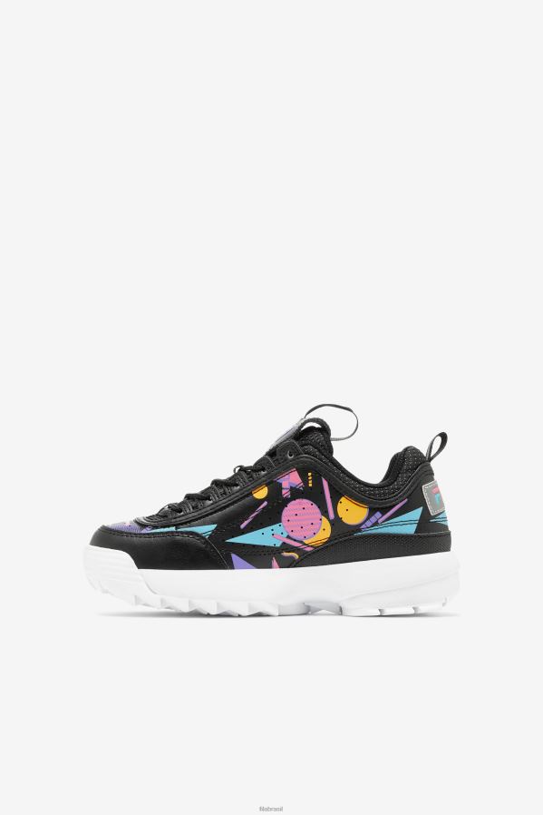 preto/chiclete/branco FILA fila disruptor 2 premium infantil preto/bubblegum/branco HXJFD2065