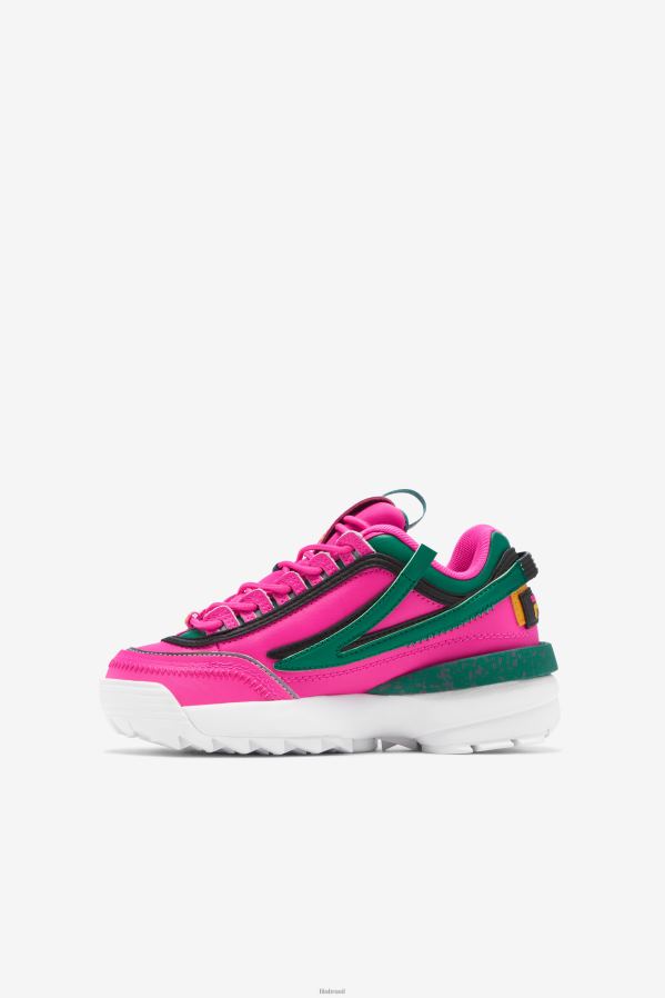 rosa brilhante/verde/dourado FILA fila big kids' disruptor 2 exp rosa glo/verde/dourado HXJFD2059