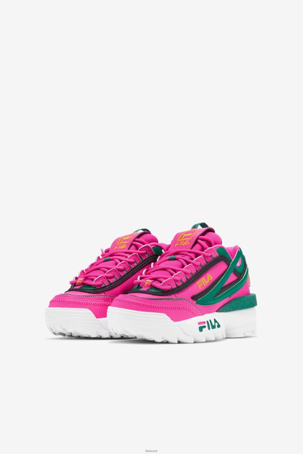 rosa brilhante/verde/dourado FILA fila big kids' disruptor 2 exp rosa glo/verde/dourado HXJFD2059