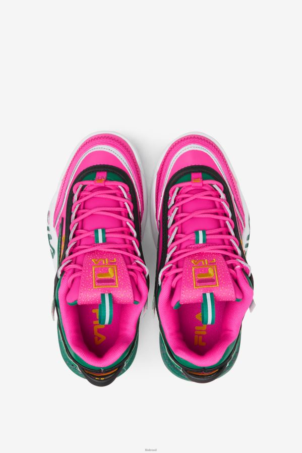 rosa brilhante/verde/dourado FILA fila big kids' disruptor 2 exp rosa glo/verde/dourado HXJFD2059