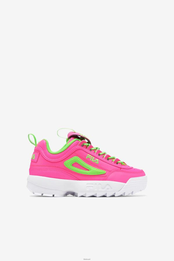 rosa/verde/branco FILA disruptor 2 premium fila rosa/verde/branco big kids HXJFD2070