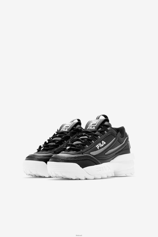 Preto branco FILA disruptor 2 exp fila preto e branco infantil HXJFD2184