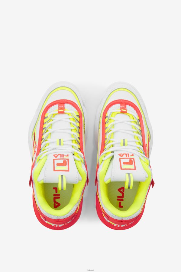 branco/coral ardente/amarelo FILA fila branco/fiery coral/amarelo disruptor infantil 2 exp HXJFD2188