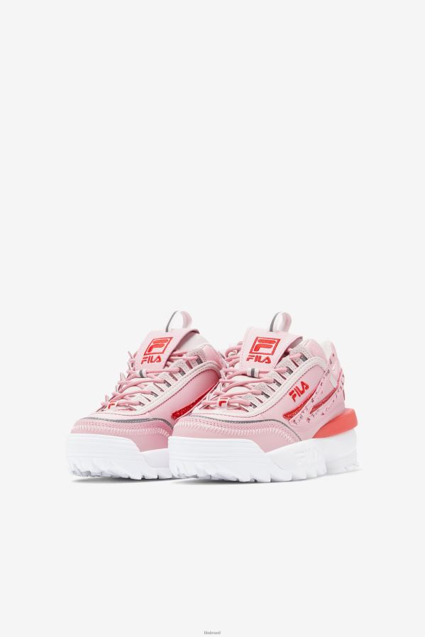 rosa/coral blush/branco FILA rosa/coral blush/branco fila disruptor infantil 2 exp HXJFD2187