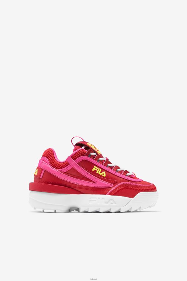 vermelho/rosa/amarelo FILA disruptor 2 exp infantil fila vermelho/rosa/amarelo HXJFD2189