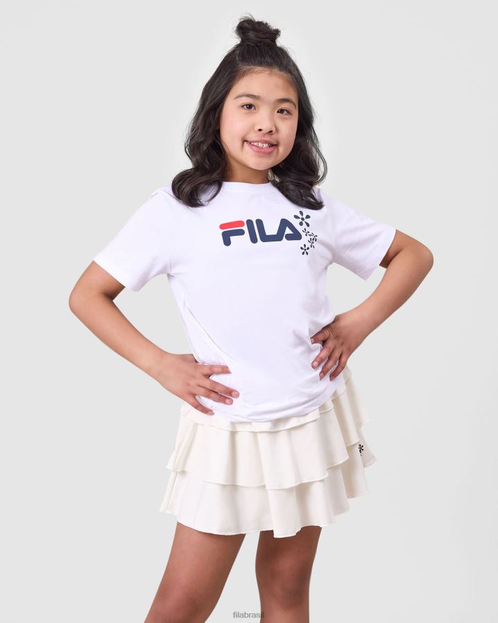branco FILA camiseta fila branca diya HXJFD3162