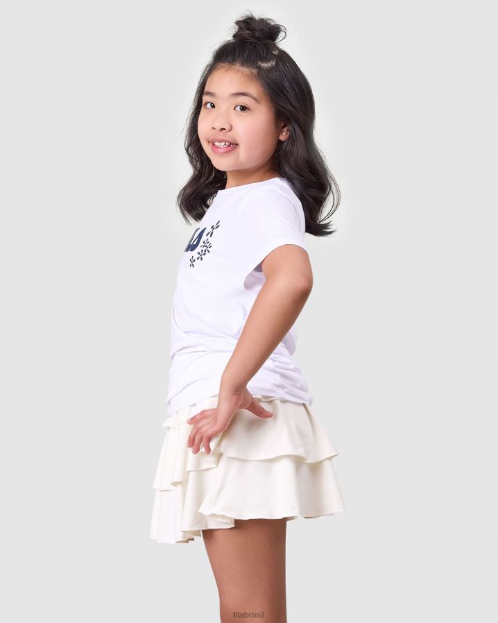 branco FILA camiseta fila branca diya HXJFD3162