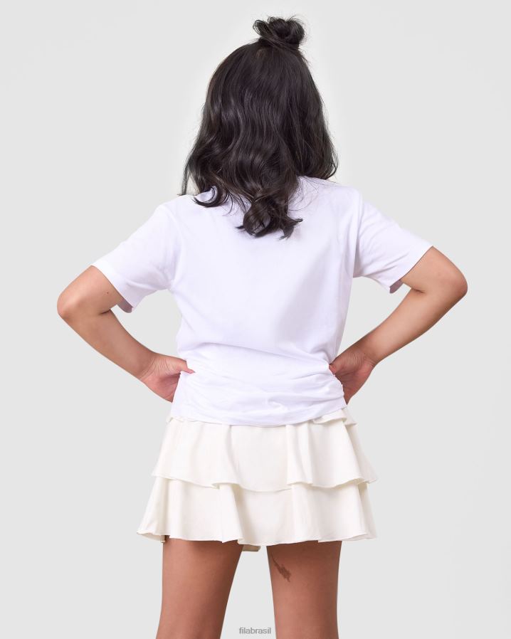 branco FILA camiseta fila branca diya HXJFD3162