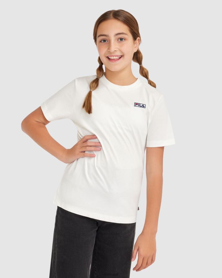 branco FILA camiseta fila parker infantil branca HXJFD3085