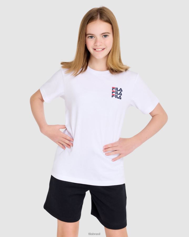 branco FILA camiseta fila ripley infantil branca HXJFD3048