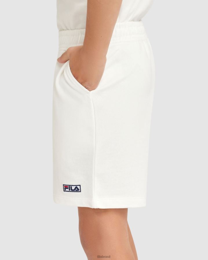 branco FILA short parker infantil fila branco HXJFD3086