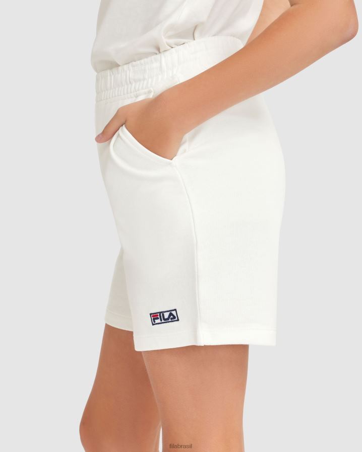 branco FILA short parker infantil fila branco HXJFD3086