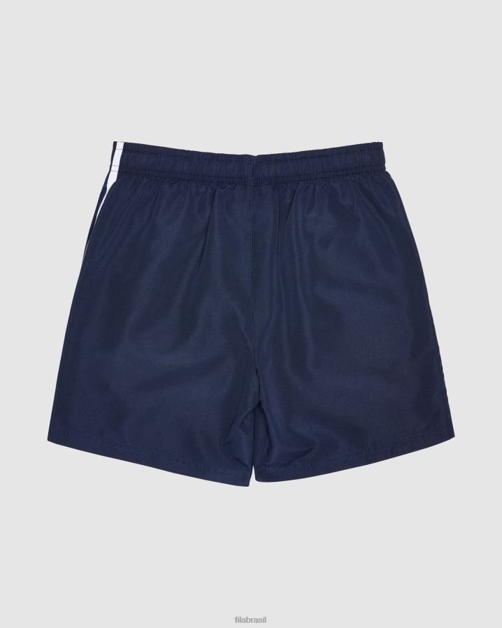 nova marinha FILA short fila infantil de microfibra new Navy Classic HXJFD3120