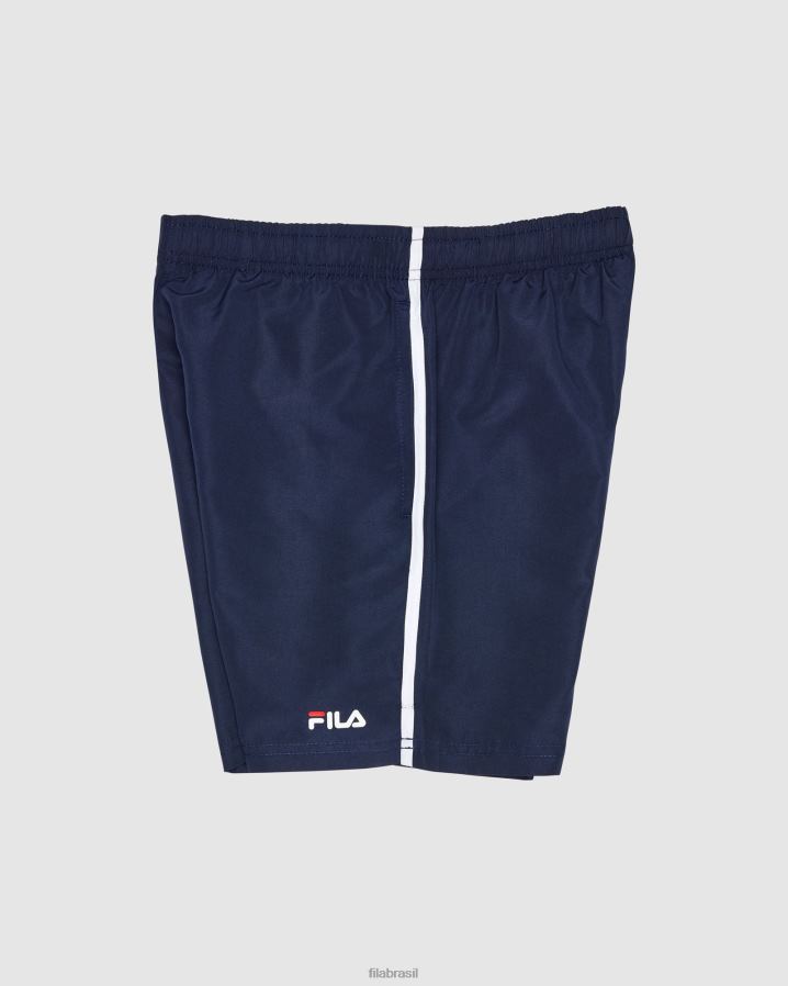 nova marinha FILA short fila infantil de microfibra new Navy Classic HXJFD3120