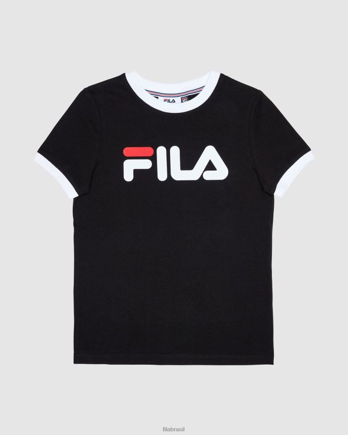 preto FILA camiseta fila classic feminina preta HXJFD3135