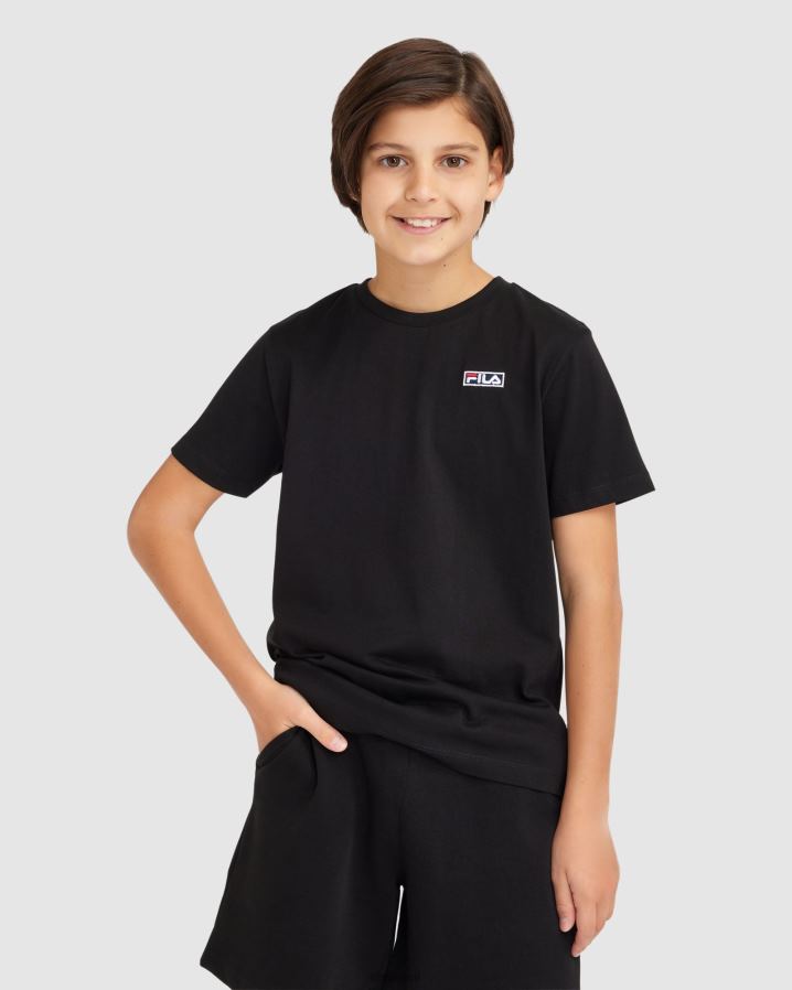 preto FILA camiseta fila parker infantil preta HXJFD3079
