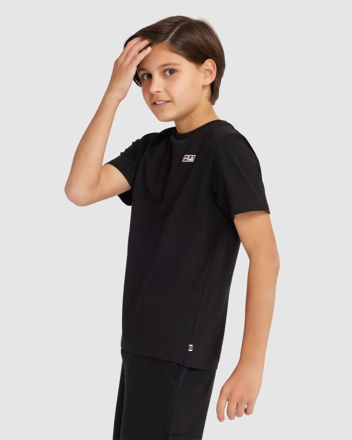 preto FILA camiseta fila parker infantil preta HXJFD3079
