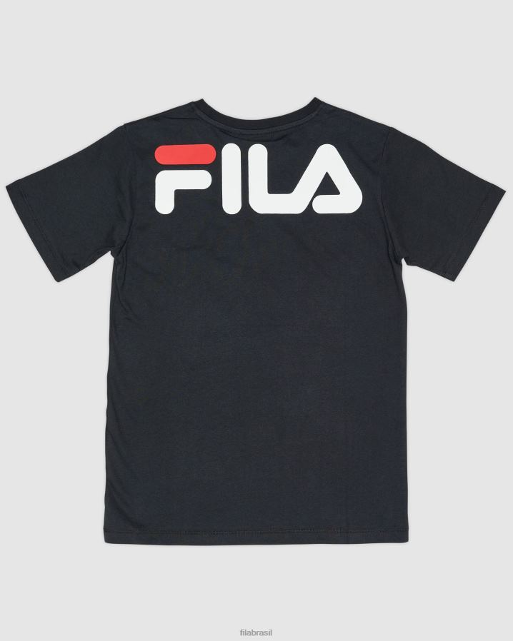 preto FILA camiseta fila preta masculina carson HXJFD3160