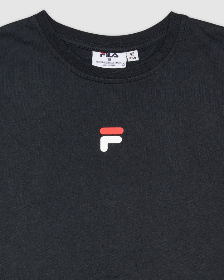 preto FILA camiseta fila preta masculina carson HXJFD3160