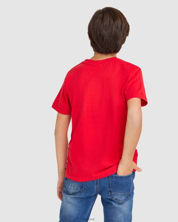 vermelho FILA camiseta parker infantil fila vermelha HXJFD3081