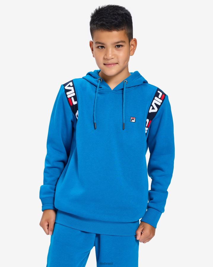 azul de míconos FILA mykonos blue kids badge 2.0 capuz fila HXJFD3138