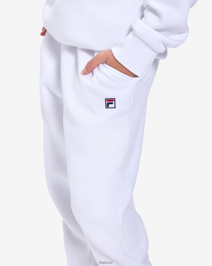 branco FILA calça infantil badge 2.0 fila branca HXJFD3146