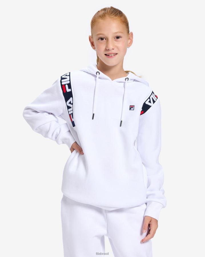 branco FILA capuz fila infantil badge 2.0 branco HXJFD3141