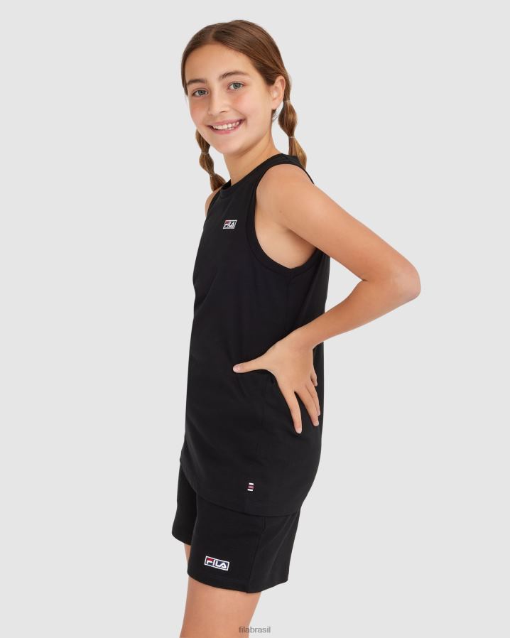 preto FILA camiseta parker infantil fila preta HXJFD3075