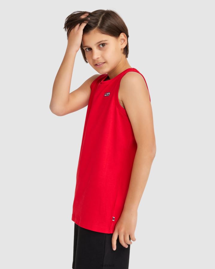 vermelho FILA regata fila parker infantil vermelha HXJFD3073