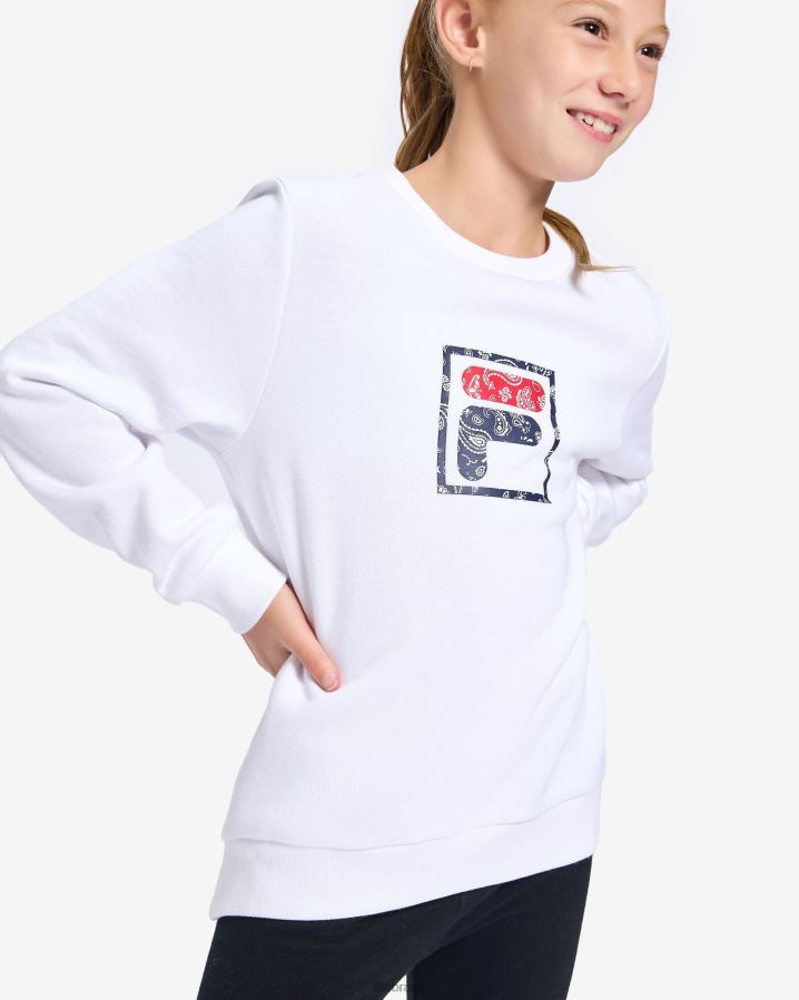 branco FILA fila white natasha girls HXJFD3154