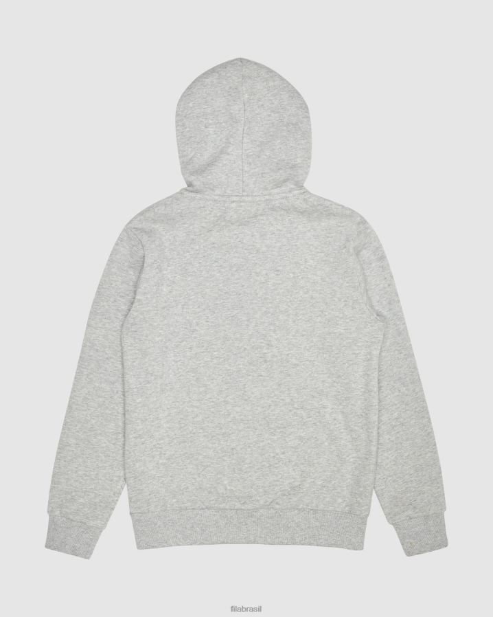 mármore prateado FILA fila classic kids zip capuz prata marle HXJFD3121