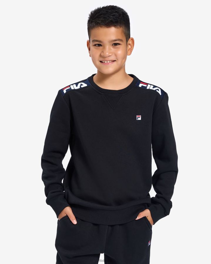 preto FILA emblema infantil 2.0 crew preto fila HXJFD3107
