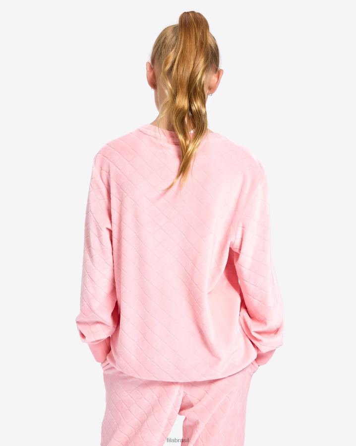 rosa pálido FILA fila pale rose infantil sloane crew HXJFD3106