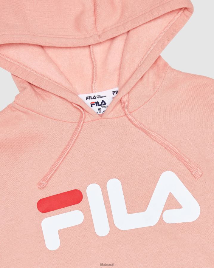 rosa suave FILA capuz infantil clássico fila mellow rose HXJFD3122